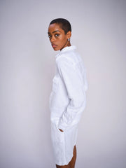 MMENNA LINEN POCKET BLOUSE
