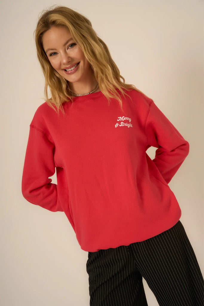MERRY & BRIGHT/SILENT NIGHT REVERSIBLE SWEATSHIRT