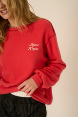 MERRY & BRIGHT/SILENT NIGHT REVERSIBLE SWEATSHIRT