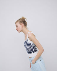 TOP NAVY/ECRU