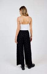 DUSK VELVET LACE WIDE LEG PANTS