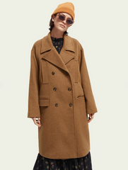 DOUBLE BREASTED WOOLEN COAT