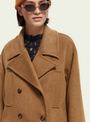 DOUBLE BREASTED WOOLEN COAT