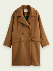 DOUBLE BREASTED WOOLEN COAT