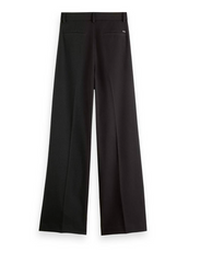 PLEATED HIGH RISE WIDE LEG GABARDINE PANT