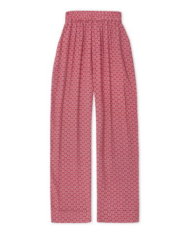 PRINTED TROUSERS WINE
