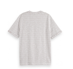 RELAXED FIT LUREX STRIPE T-SHIRT