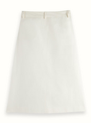 WRAP FRONT MIDI SKIRT