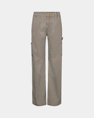 TROUSERS BROWN STRIPED