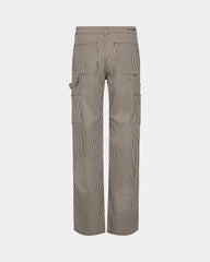 TROUSERS BROWN STRIPED