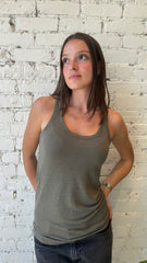 LINEN STRETCH HD SCOOPNECK TANK