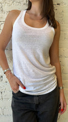 LINEN STRETCH HD SCOOPNECK TANK
