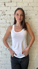 LINEN STRETCH HD SCOOPNECK TANK