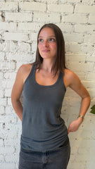 LINEN STRETCH HD SCOOPNECK TANK