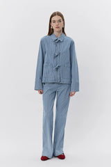 TROUSERS BLUE STRIPPED