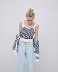TOP NAVY/ECRU