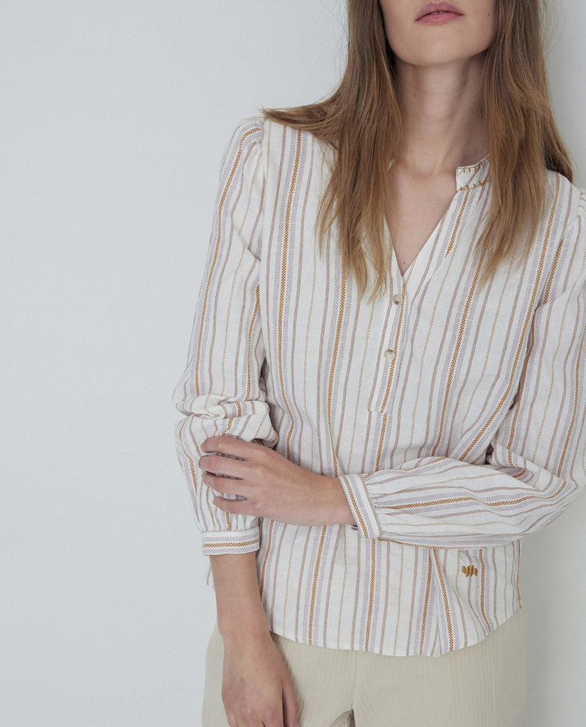 STRIPED SHIRT AMBER