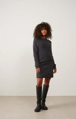 Quilted nylon skirt