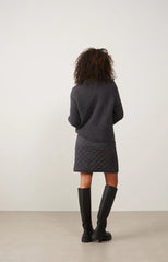 Quilted nylon skirt