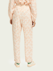 High-rise sheer trousers