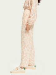 High-rise sheer trousers