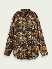 Printed oversized shirt