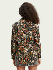 Printed oversized shirt