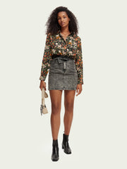 Printed oversized shirt
