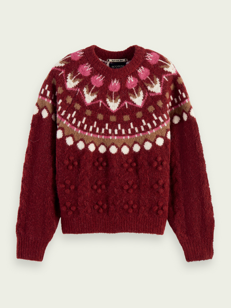 Tulip fair isle cable pullover – MIMI & COCO Tulip fair isle cable pullover – MIMI & COCO