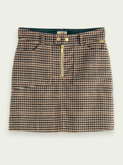 Mini skirt in heritage check