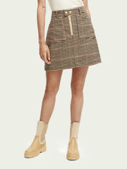 Mini skirt in heritage check