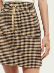 Mini skirt in heritage check