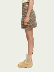 Mini skirt in heritage check