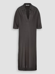 Fine yarn knitted kaftan dress