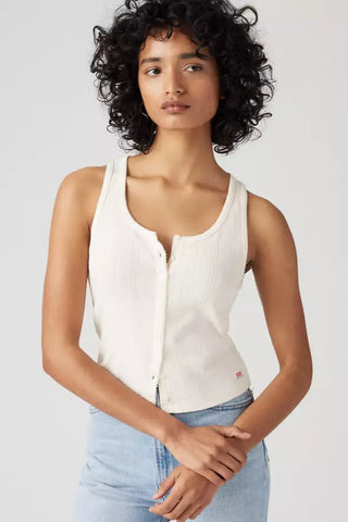 DRY GOODS POINTELLE TANK CELESTE DITSY