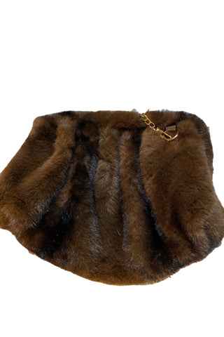FAUX FUR POUCH