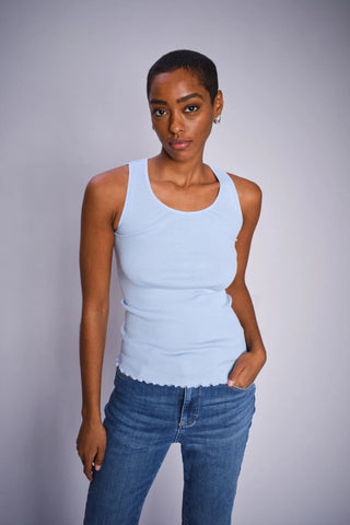 MMELAINE SEAMLESS SILK TANK TOP