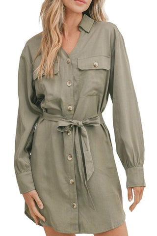 LIGHTHOUSE BUTTON DOWN DRESS