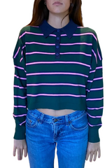 ELBRUS STRIPED POLO SWEATER