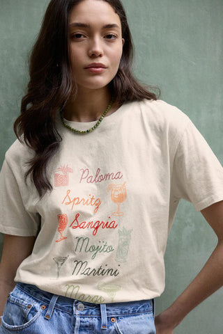 COCKTAILS BOYFRIEND TEE