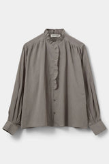 EDNASW FRILLED PLACKET SHIRT