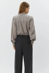 EDNASW FRILLED PLACKET SHIRT