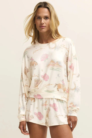 DESERT ROSE LS TOP