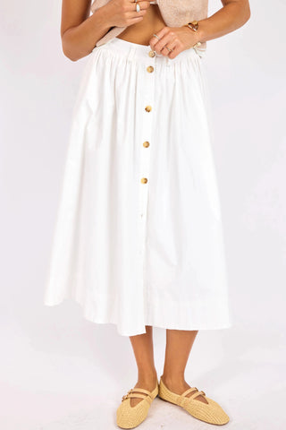 LILY POND MIDI SKIRT