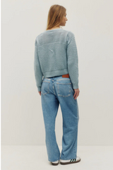 PRINTED FRENCH TERRY JEANS