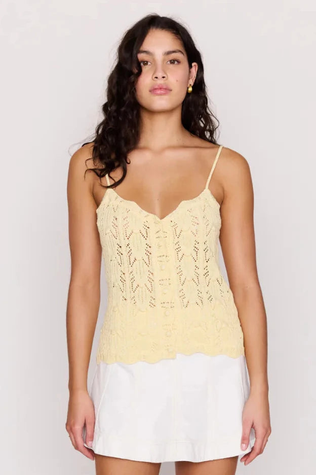SIENNA POINTELLE KNIT CAMI