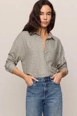 RIVER PLAID BUTTON UP