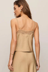 MOIRA LACE INSET CAMI