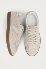 CROCHET LEATHER SNEAKERS