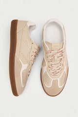 RIFE CREAM LEATHER SNEAKERS